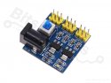 Voedingsmodule multi 6V-12V naar 3,3V en 5V met schakelaar (800mA) 